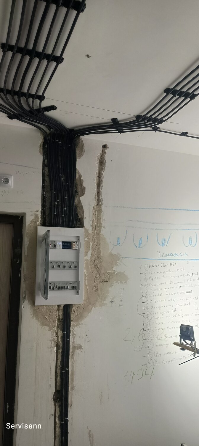 монтаж электропроводки в квартире, монтаж электропроводки, разводка электрики, замена электропроводки в квартире, электрика в квартире