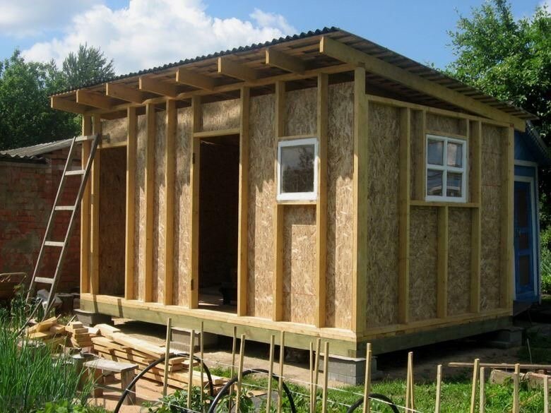 сарай 3х4 осп, домик из осб для дачи, сарай 2 3 с односкатной крышей из осб, сарай 2х2 с односкатной крышей, хозблок из осб