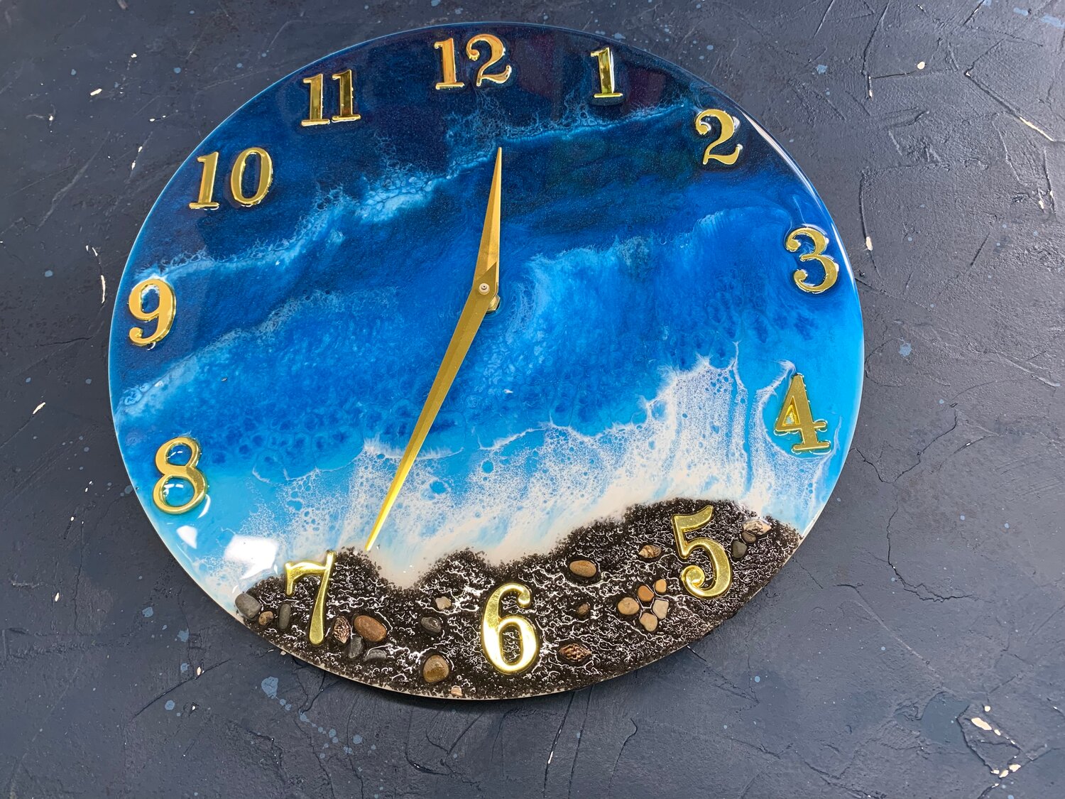 часы из эпоксидной смолы, часы из эпоксидной смолы море, настенные часы из эпоксидной смолы, часы море, эпоксидная смола часы настенные