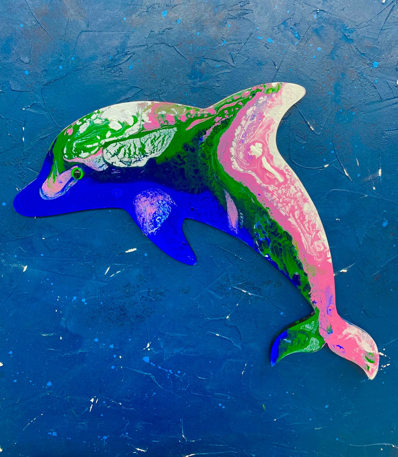 разноцветные дельфины, дельфин для срисовки, дельфин в, голубой дельфин, дельфин маслом