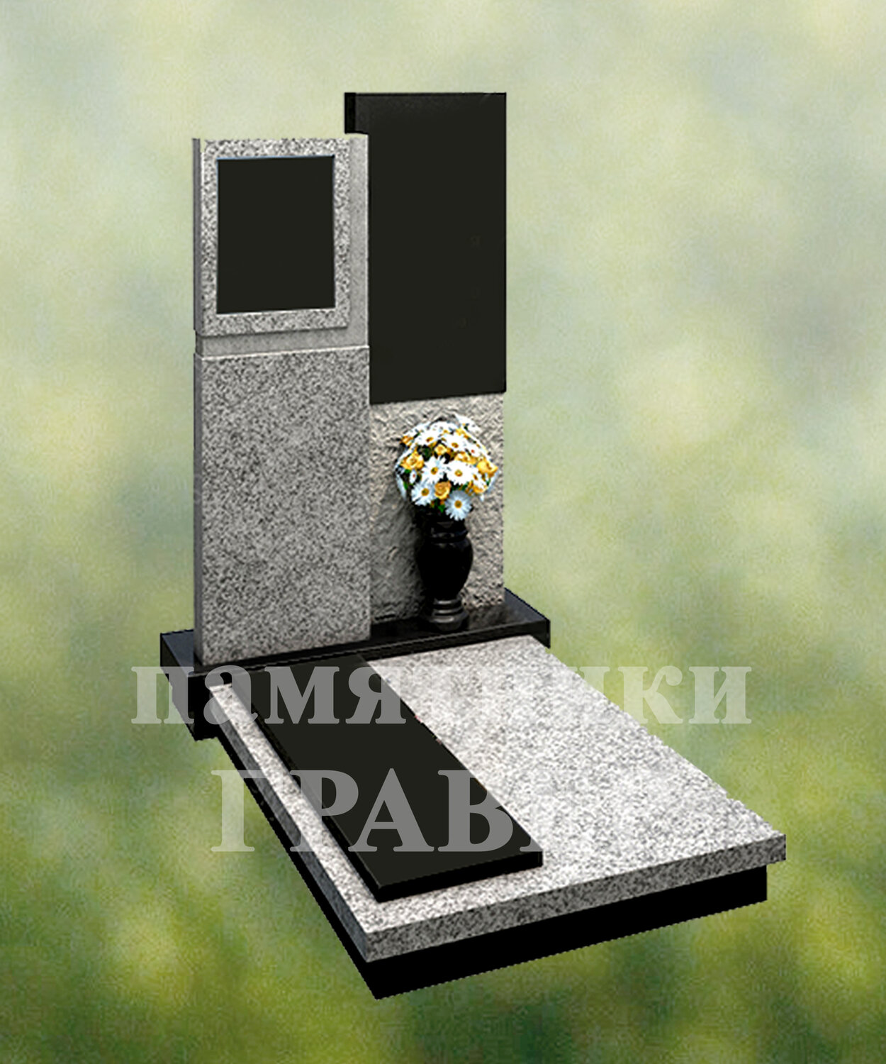 памятник мансуровский гранит комбинированный, мансуровский гранит памятник, комбинированные памятники из гранита, гранитные памятники, комбинированные памятники из гранита дымовский