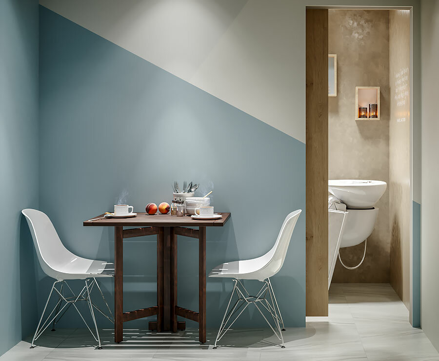 интерьер, керамическая плитка terracruda ragno marazzi, дизайн интерьера, ванная комната, туалет в скандинавском стиле