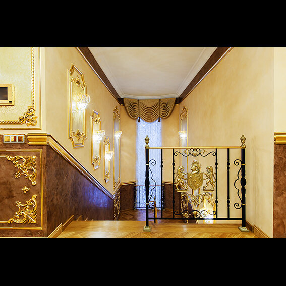 deminka palace прага, особняк, особняк марбл хаус, дизайн классика ампир лестница, abitant проект холла в классическом стиле
