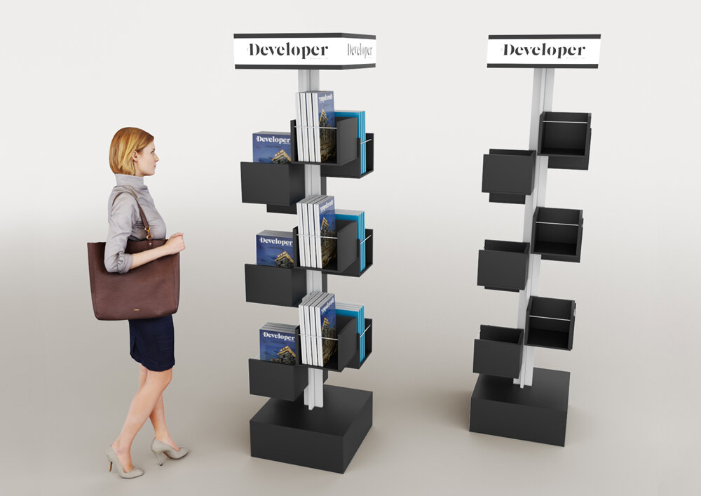 стойка для книг, стойка, рекламные стойки, стеллаж необычной формы, необычные стеллажи
