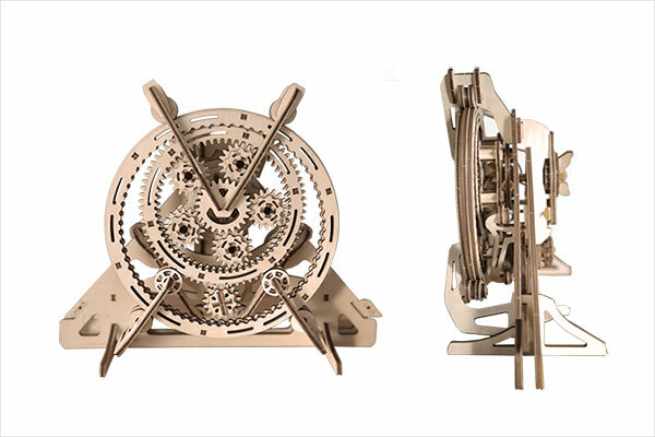 конструктор ugears таймер, конструктор ugears силомер, сборная модель ugears, сборная модель ugears таймер-секундомер на 20 минут, таймер ugears
