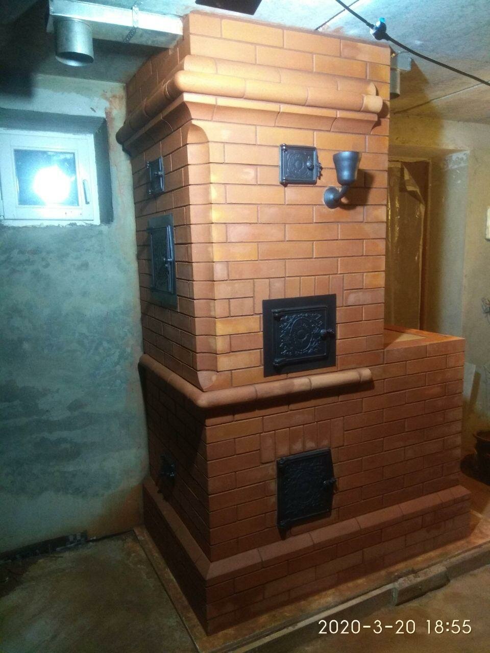 печник, отопительная печь шведка, печи и камины, отопительно-варочная печь из кирпича lode, двухэтажная отопительно-варочная печь