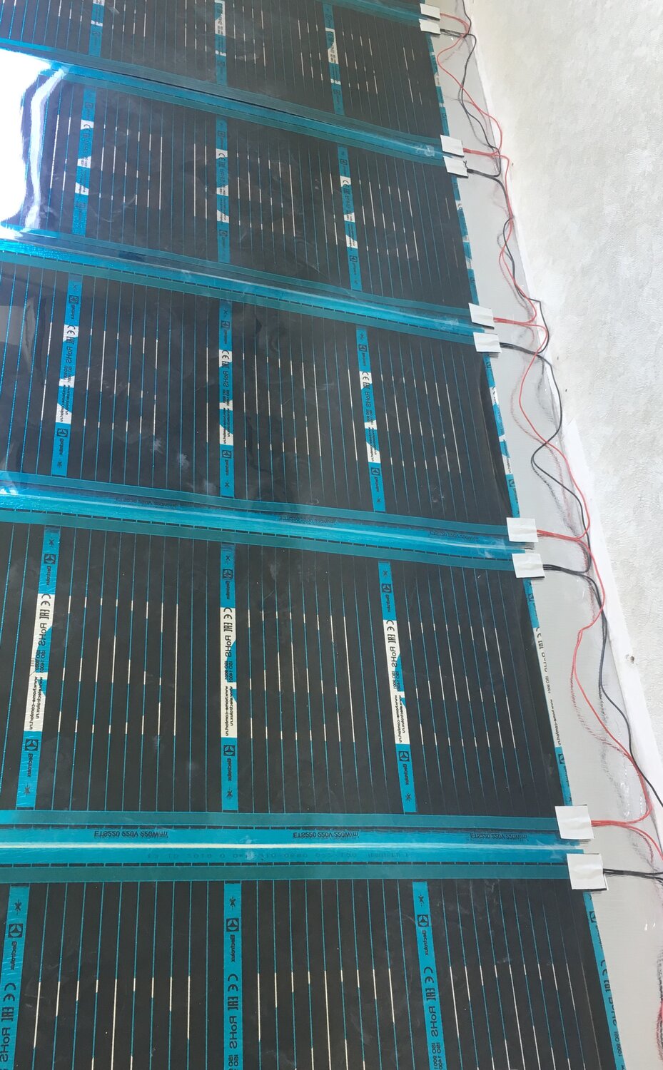 пирог инфракрасного теплого пола, пленочный теплый пол, заземление теплого пола caleo, кратность резки пленочного теплого пола caleo gold, сушилка пастилы инфракрасного теплого пола