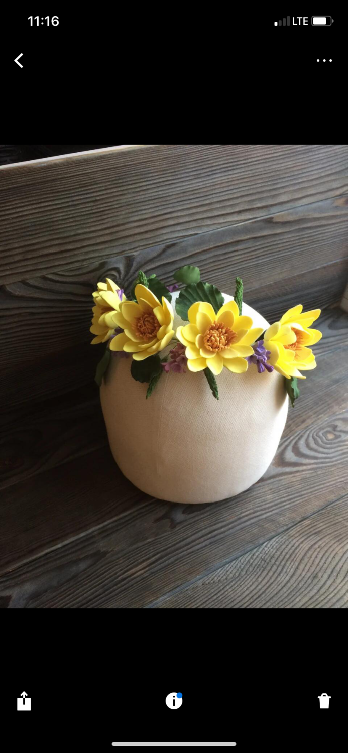 цветки, нарцисс из фоамирана, флористика, цветочная, цветочек