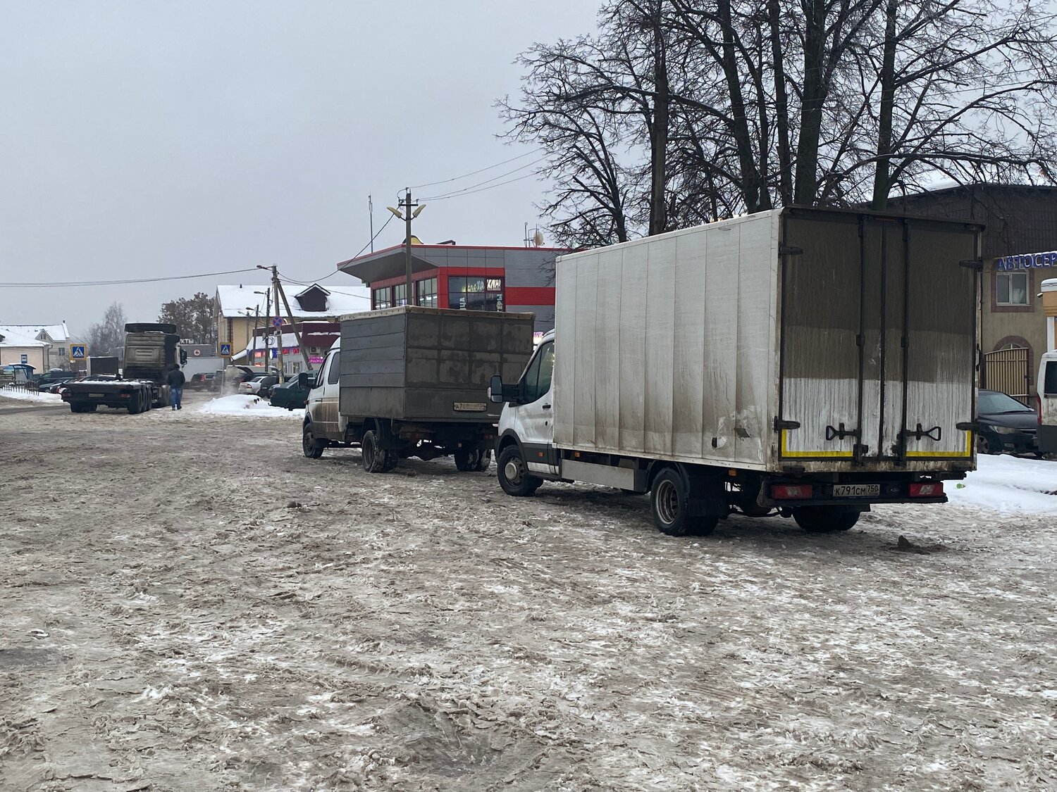 грузовой прицеп, фургон, грузовики, прицеп 8490т1, прицеп и полуприцеп