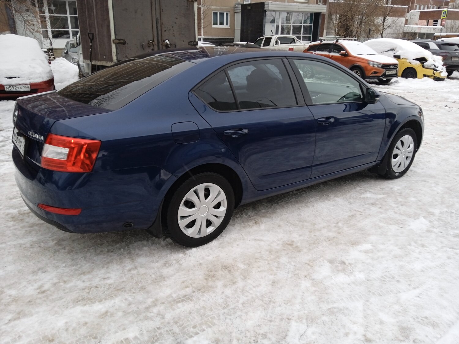škoda octavia, синяя шкода октавия, шкода октавия 2019 тонированная, škoda rapid, Skoda Octavia III