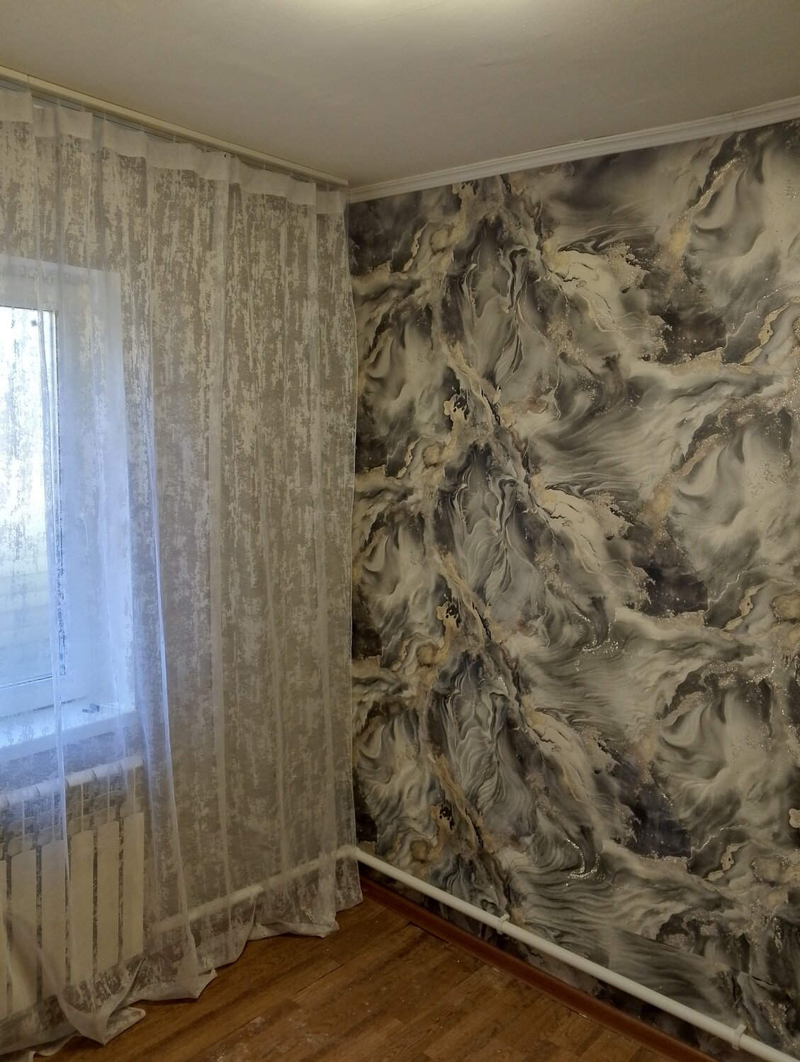 интерьер комнаты, штукатурка в интерьере, квартир, квартира в панельном доме, квартира вторичка