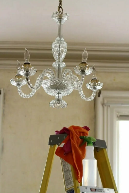 хрустальная люстра, люстра chandelier murano clear, люстр, люстра из хрусталя, монтаж люстры