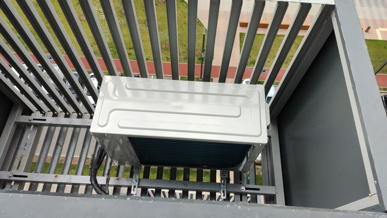 монтаж кондиционера, наружный блок кондиционера, внутренний блок кондиционера, короб для кондиционера, внешний блок кондиционера