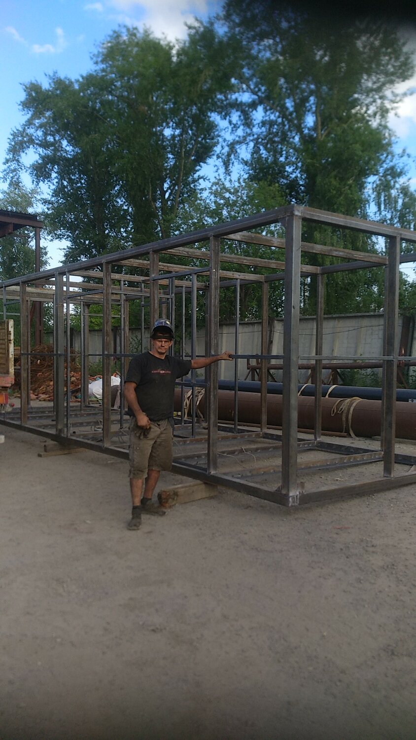каркас из металла, металлический каркас, железный каркас, каркас бытовки из металла, сарай из профильной трубы