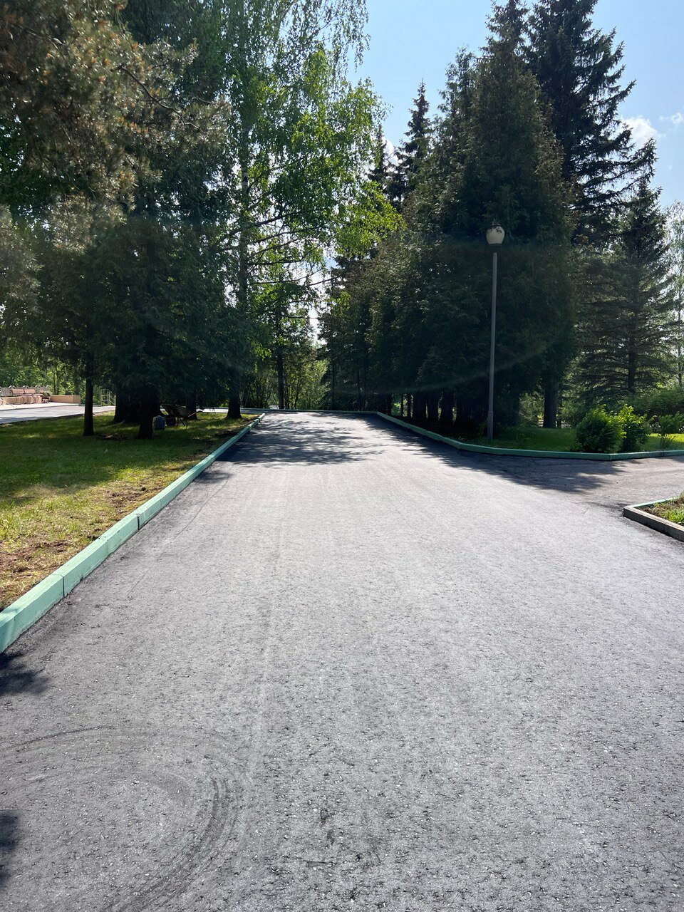 природа, дорога, парк, автомобильная дорога, городской парк