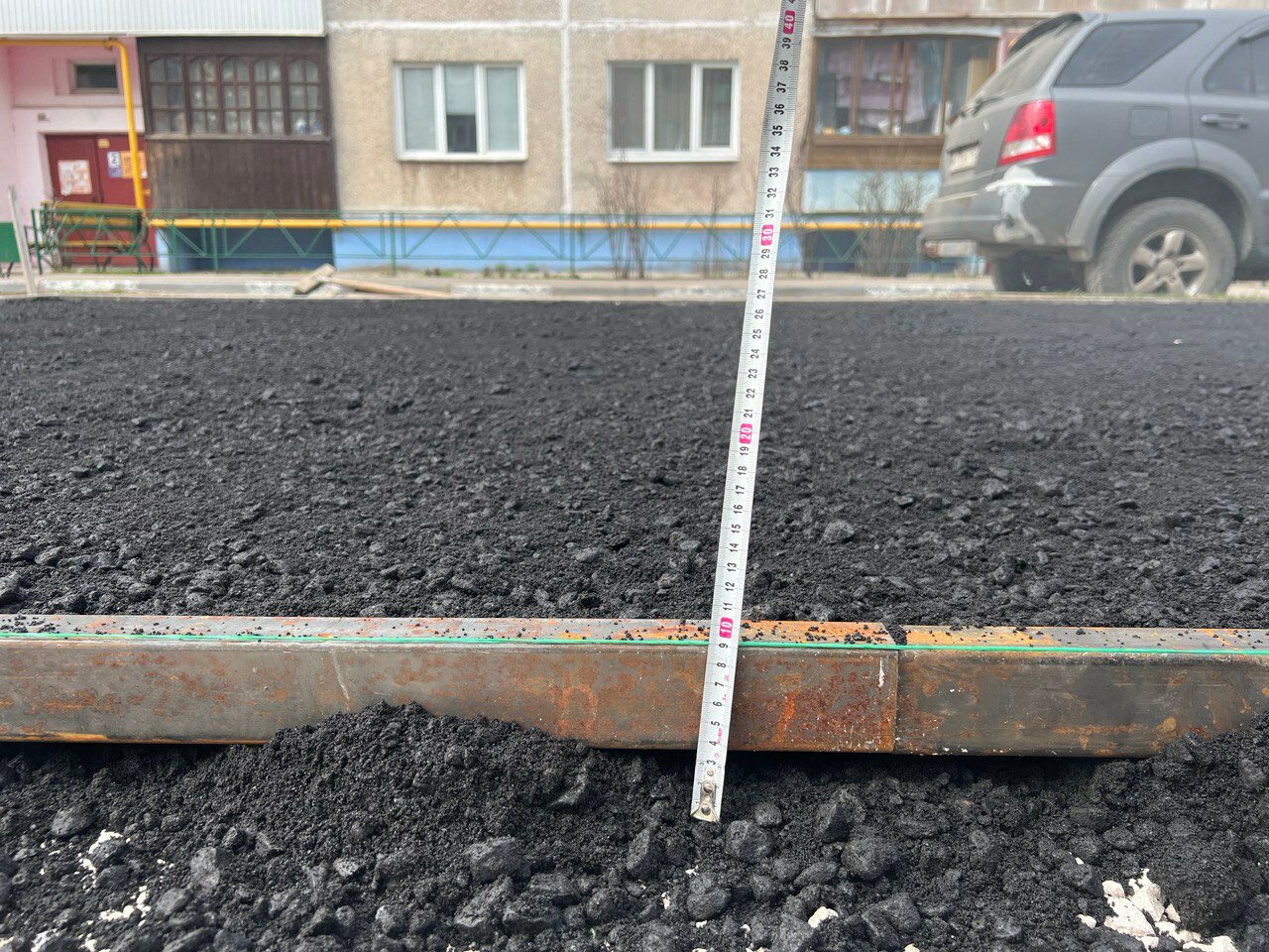 укладка асфальта, асфальт, асфальтирование, слой асфальта, асфальтовое покрытие