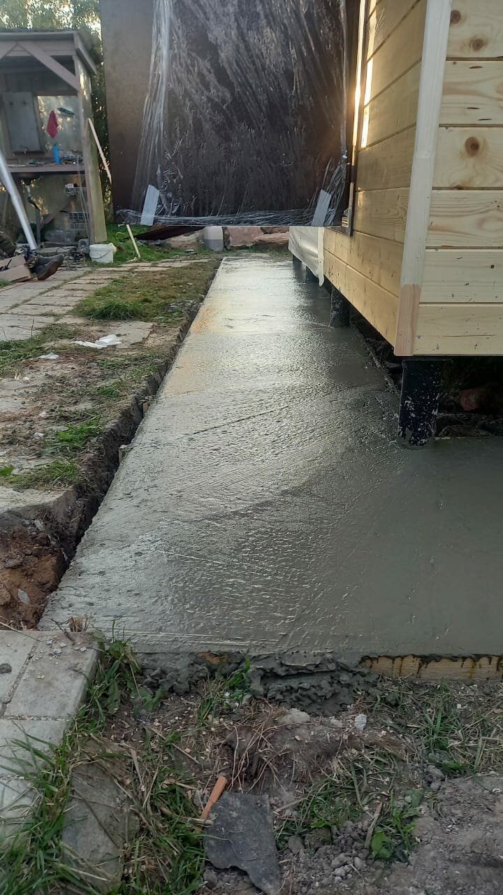 Строительство отмостки вокруг дома