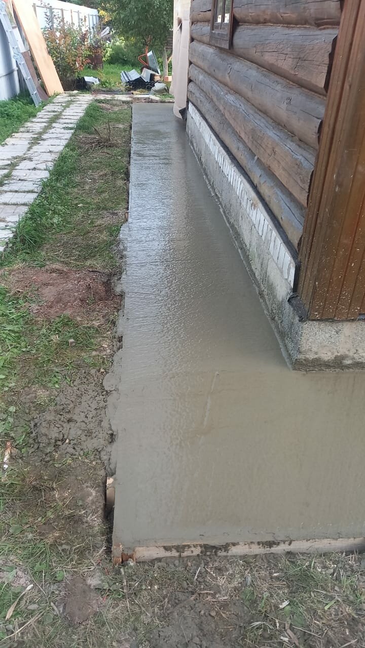 Строительство отмостки вокруг дома