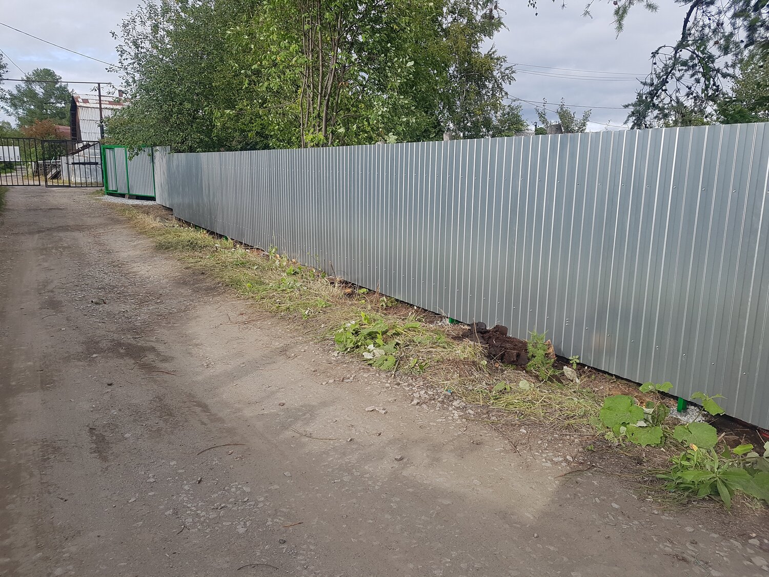 забор, профлист забор, оцинкованный забор, забор ворота, забор профнастил