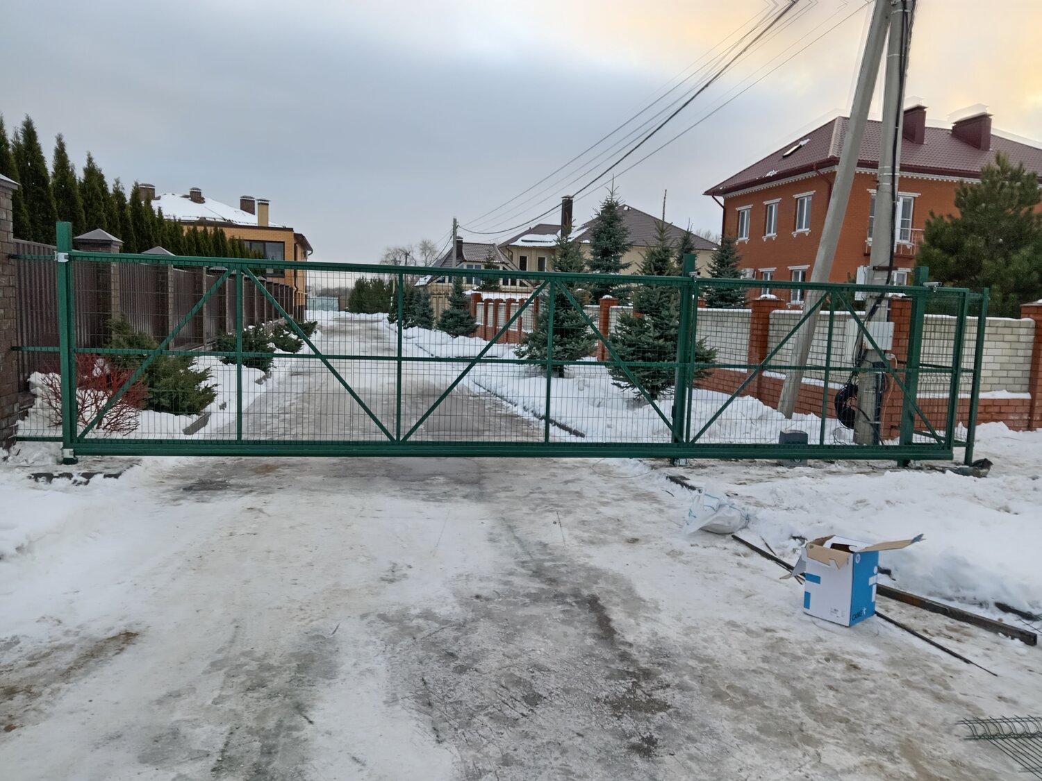 откатные ворота, ворота, забор ворота, откатные ворота и калитка, откатные ворота гардис