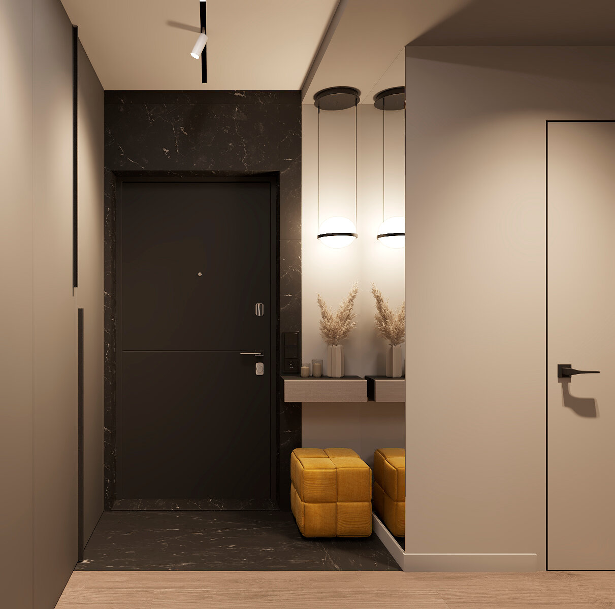 современный дизайн прихожей, дизайн прихожей в современном стиле, прихожая дизайн, прихожие в современном стиле, узкая прихожая в современном стиле