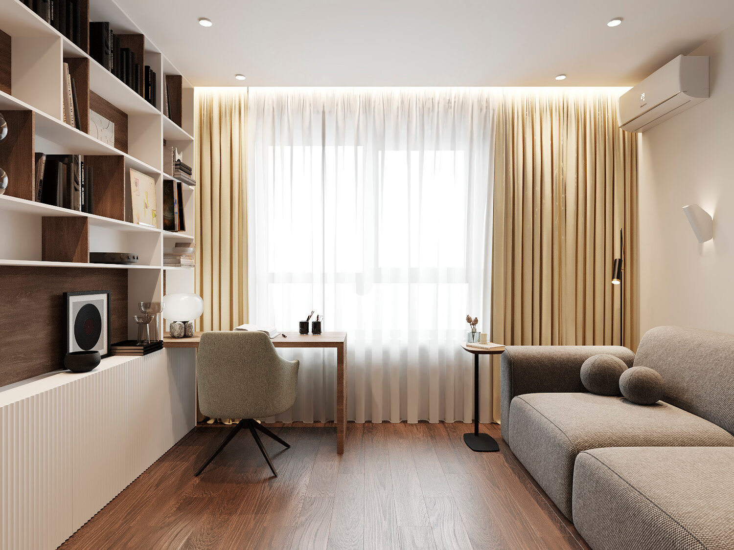 дизайн интерьера, квартира интерьер, дизайн интерьера студии, дизайн комнаты кабинета, гостиная интерьер