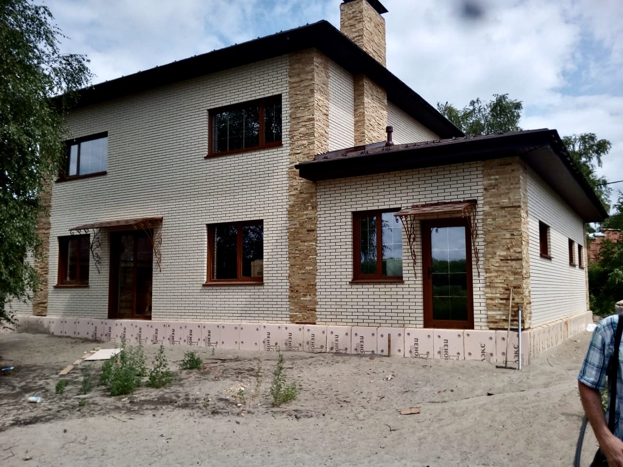 дом кирпич, дома кирпич, эльц кирпич кирово чепецкий, кирпичный коттедж, дом из серого силикатного кирпича