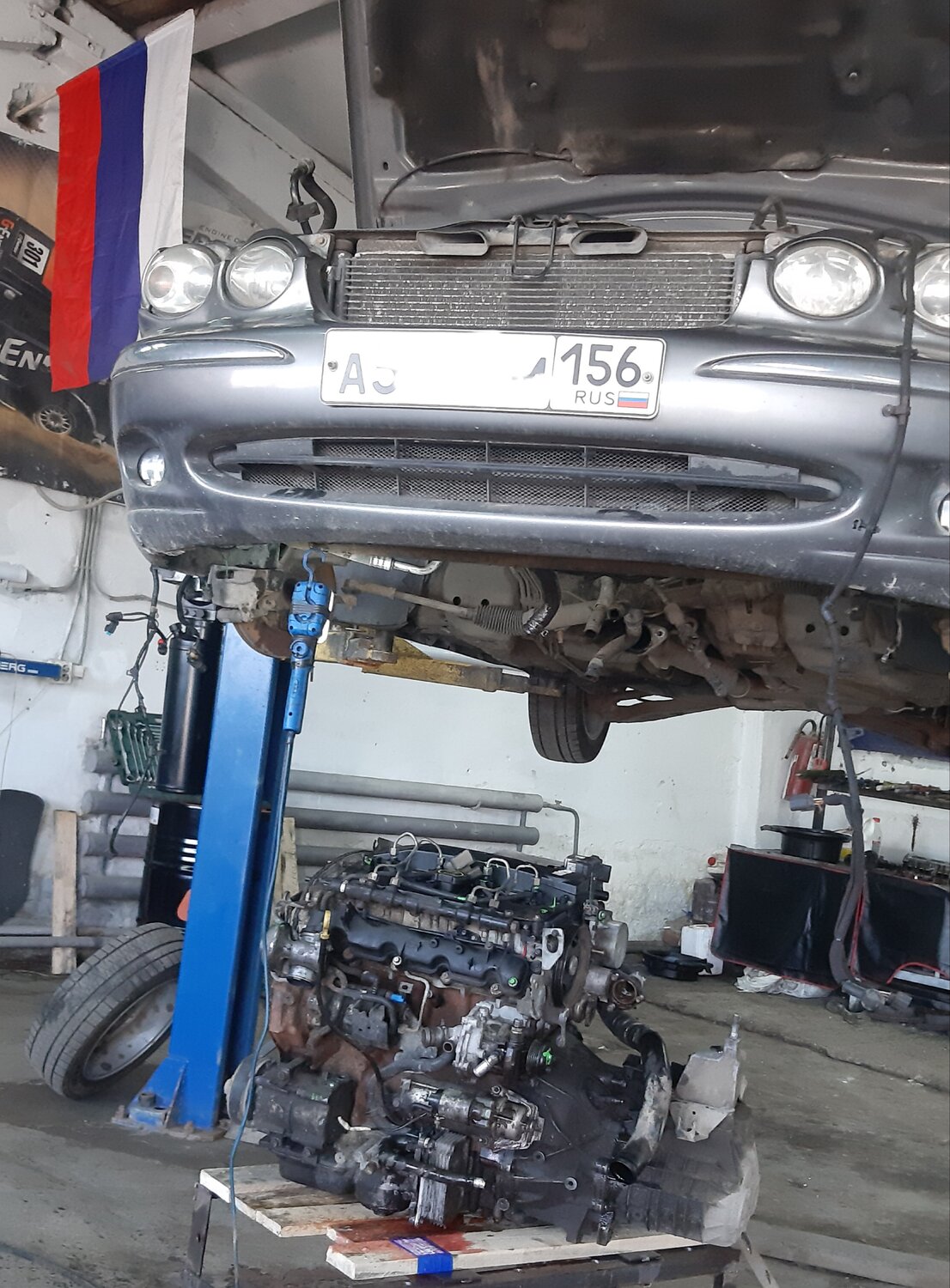 волга 3110 мотор 3uz fe, авто, деталь, свап, радиатор jaguar x150