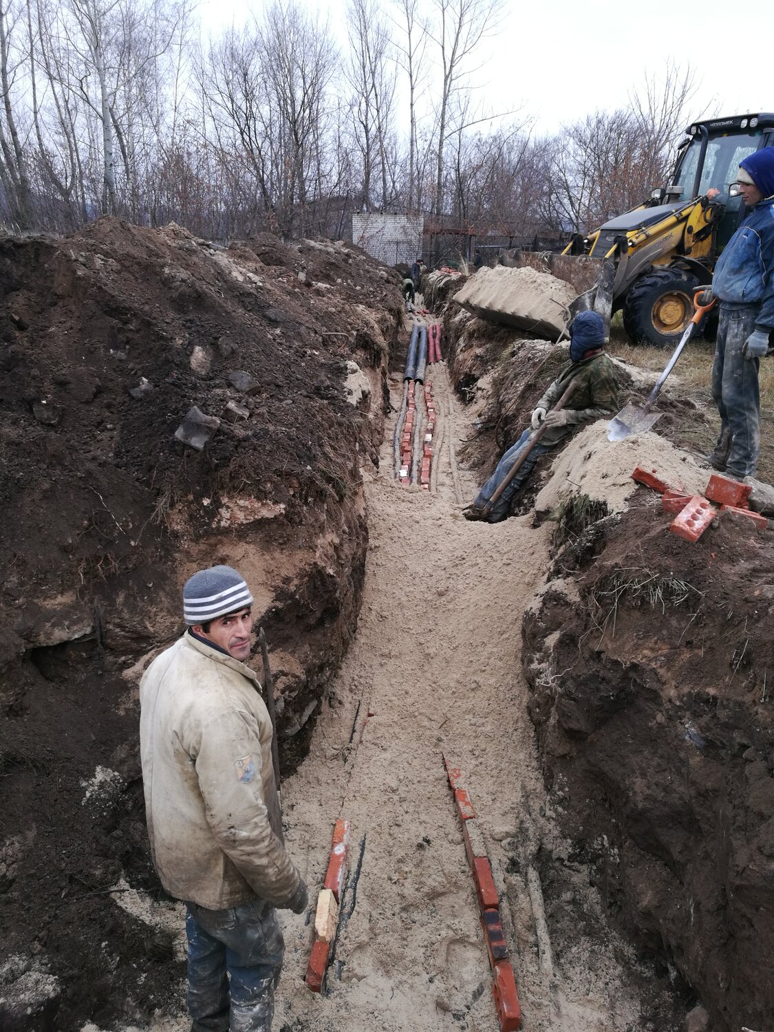 прокладка оптического кабеля в кабельной канализации, реконструкция водопровода, сети водоснабжения, водопровод, строительство водопровода