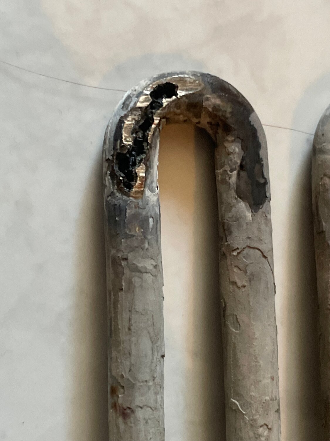 тэн стиральной машины, накипь, полотенцесушитель в ванной, тэн в накипи, тэн