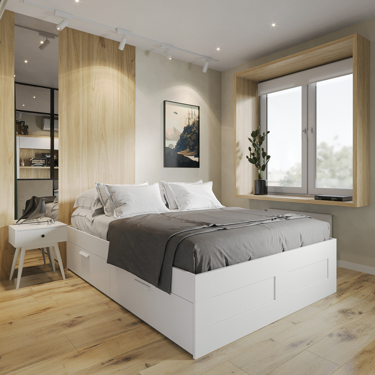 текстиль для спальни в стиле минимализм, интерьер спальни в светлых, интерьер спальни, спальня дизайн, мебель