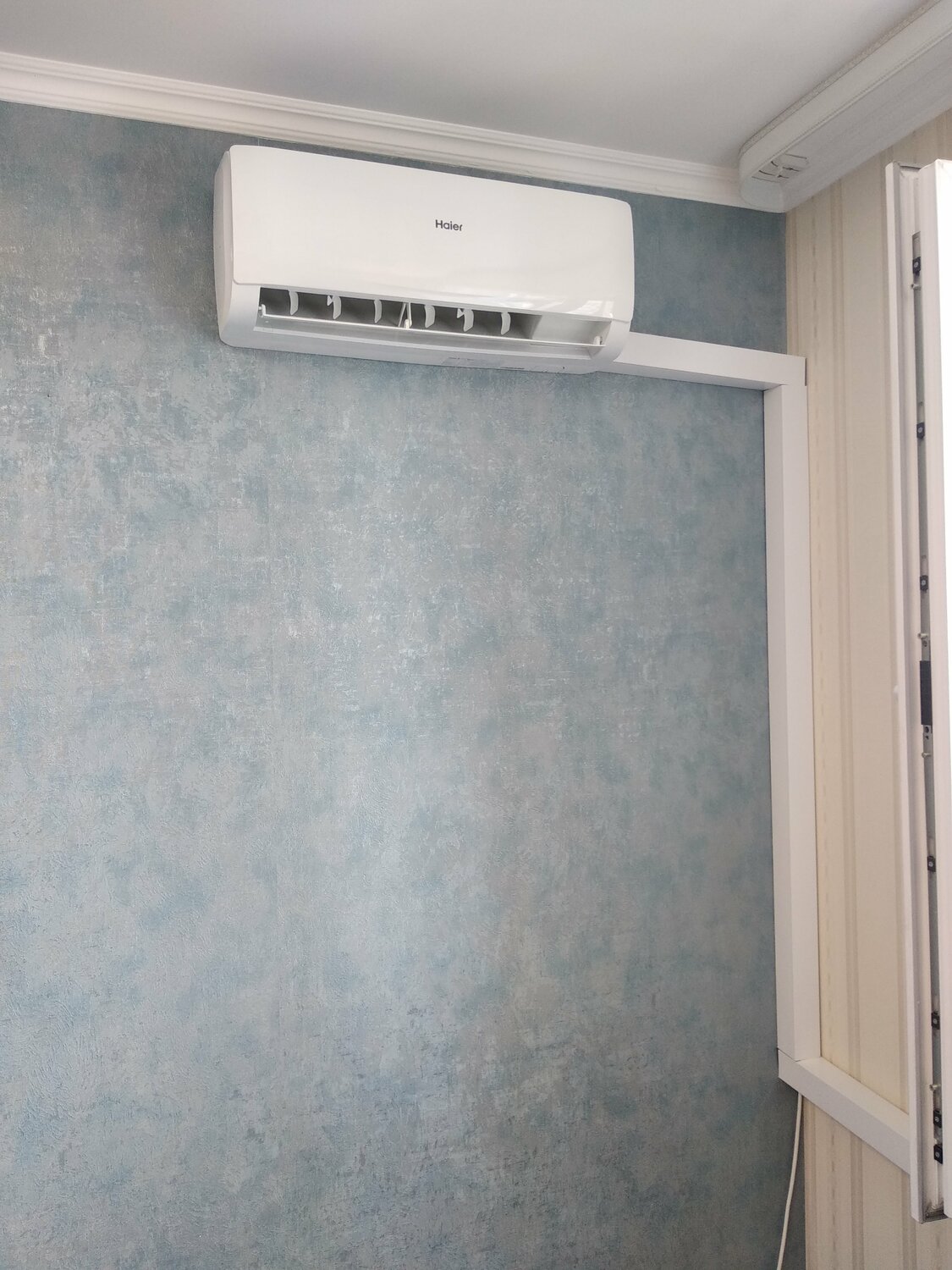кондиционеры, кондиционер haier, кондиционеры сплит системы, установленный кондиционер, бытовой кондиционер