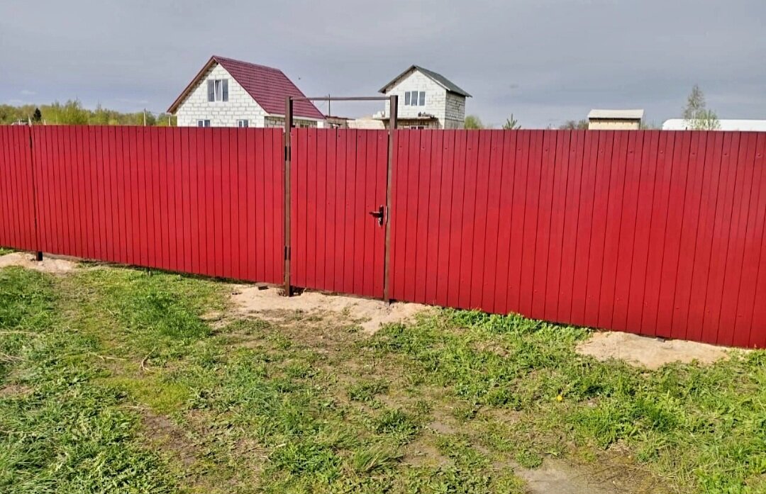Забор из профнастила под ключ
