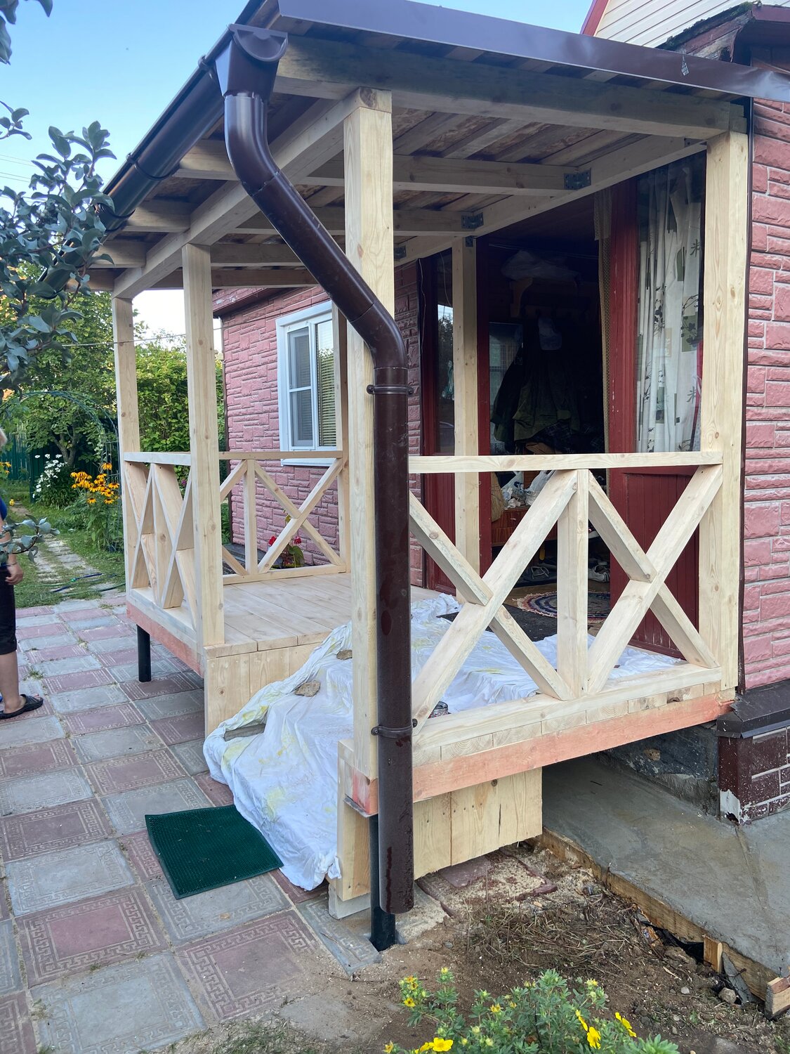 Строительство террасы к дому