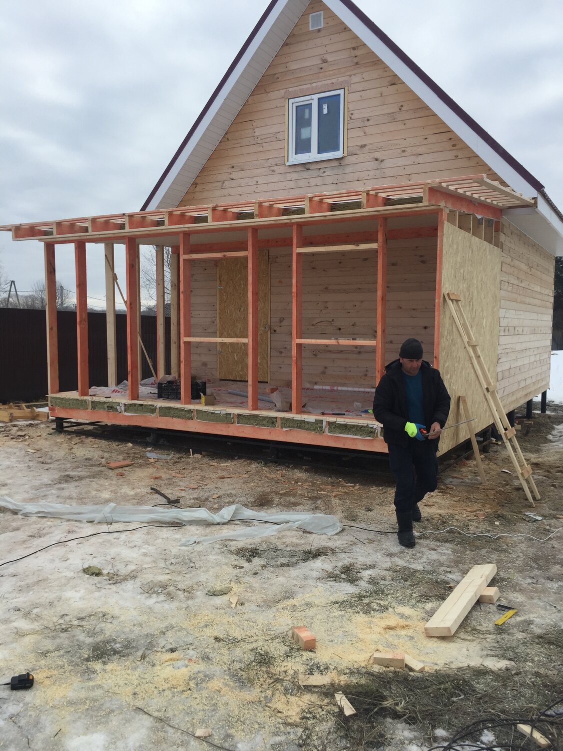 Строительство пристройки к дому