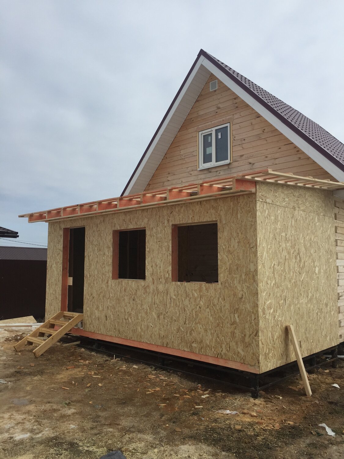 Строительство пристройки к дому