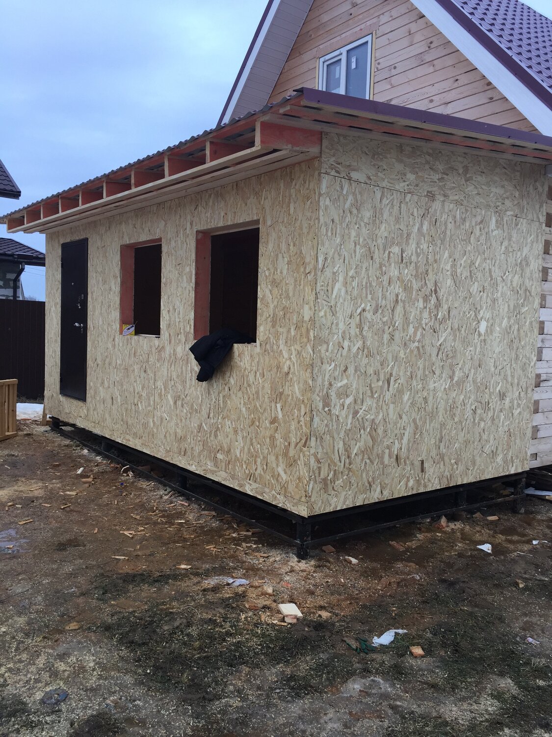 Строительство пристройки к дому
