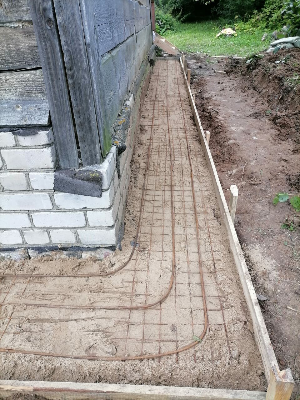 Устройство отмостки фундамента