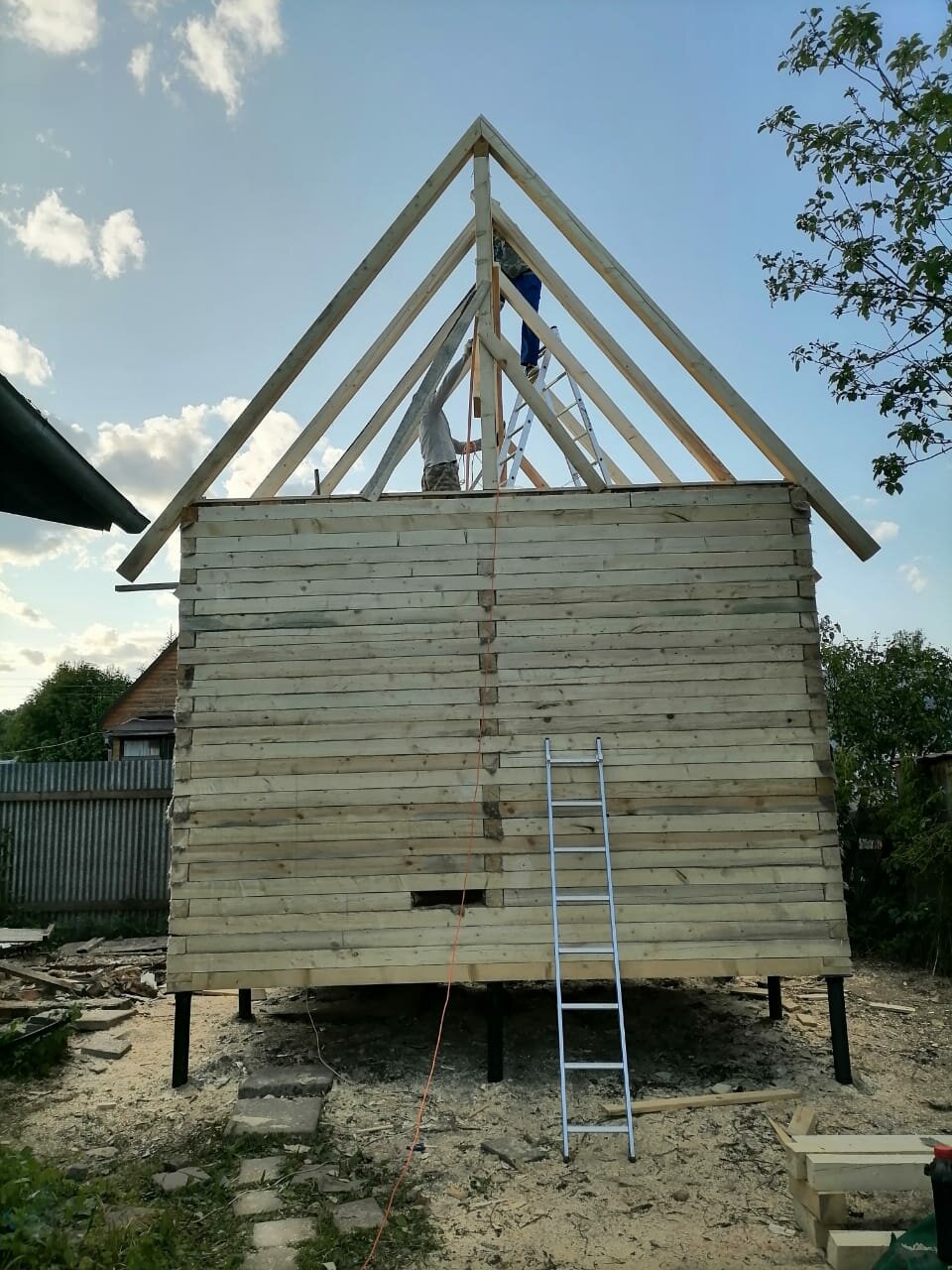 Строительство бани из бруса
