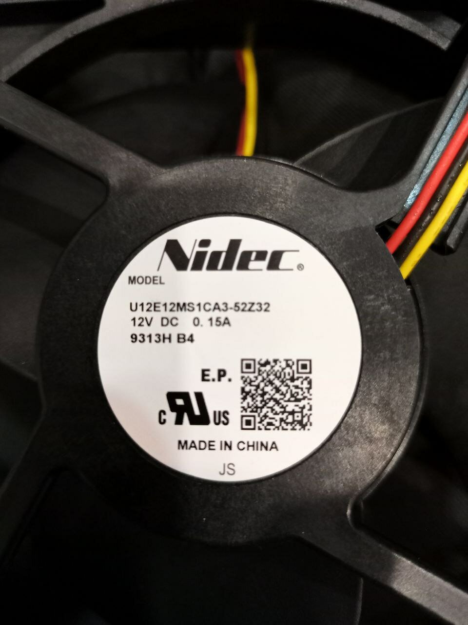 вентилятор 92х92х25 12v 0.35а, вентилятор nidec u12e12ms1ca3, вентилятор охлаждения, вентилятор, кулер вентилятор