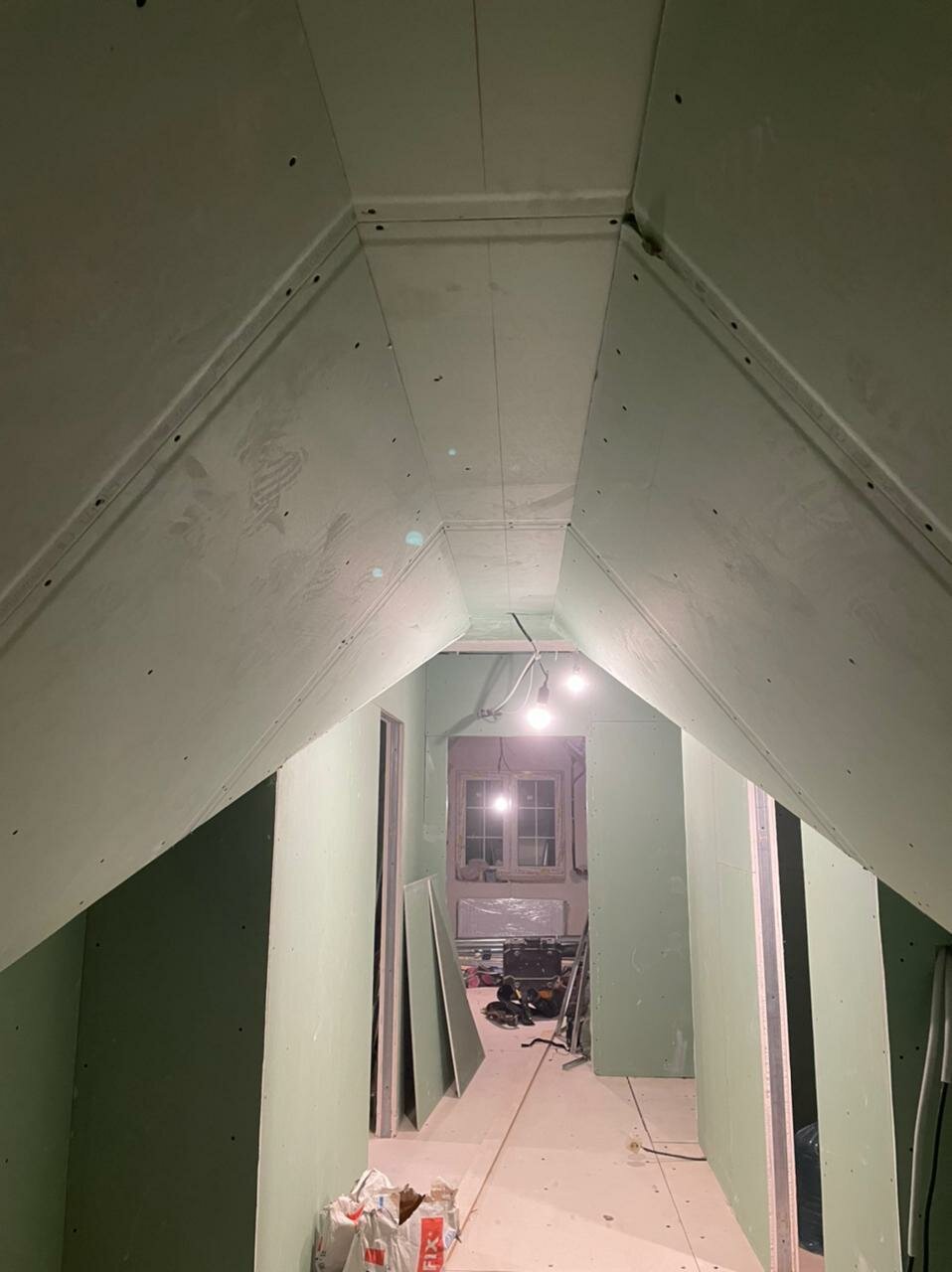 Монтаж короба из гипсокартона