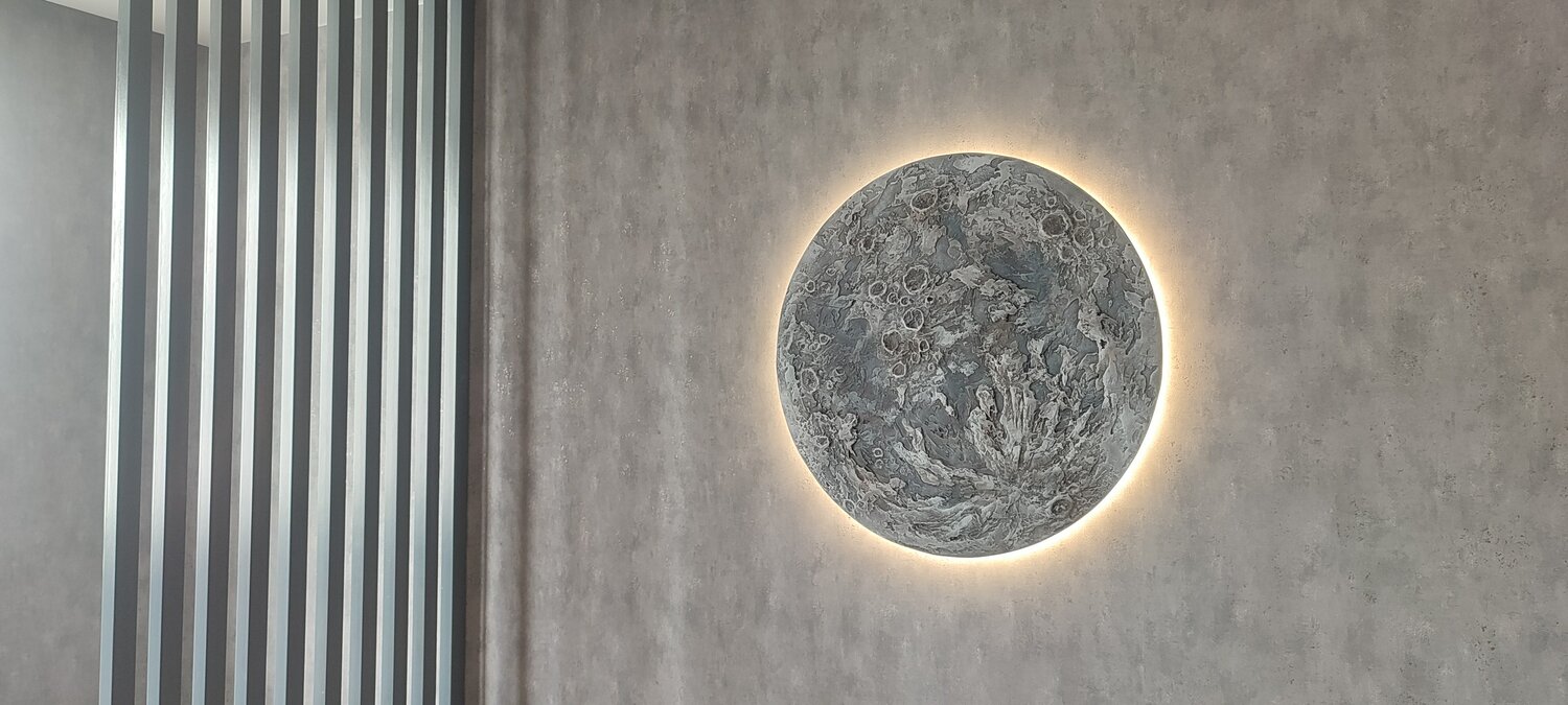 светильник в виде луны, луна, светильник odeon light, настенно потолочные светильники, настенный светильник светодиодный