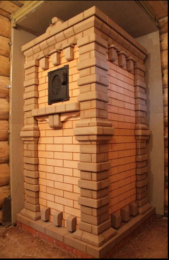кирпичная банная печь, банная печь из кирпича, кирпичная печь камин, кирпичная печь для бани, банная печь обложенная кирпичом