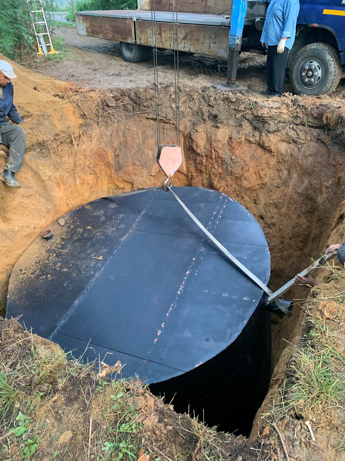 монтаж септика, установка септика, септики, септик из жби колец, обслуживание септика