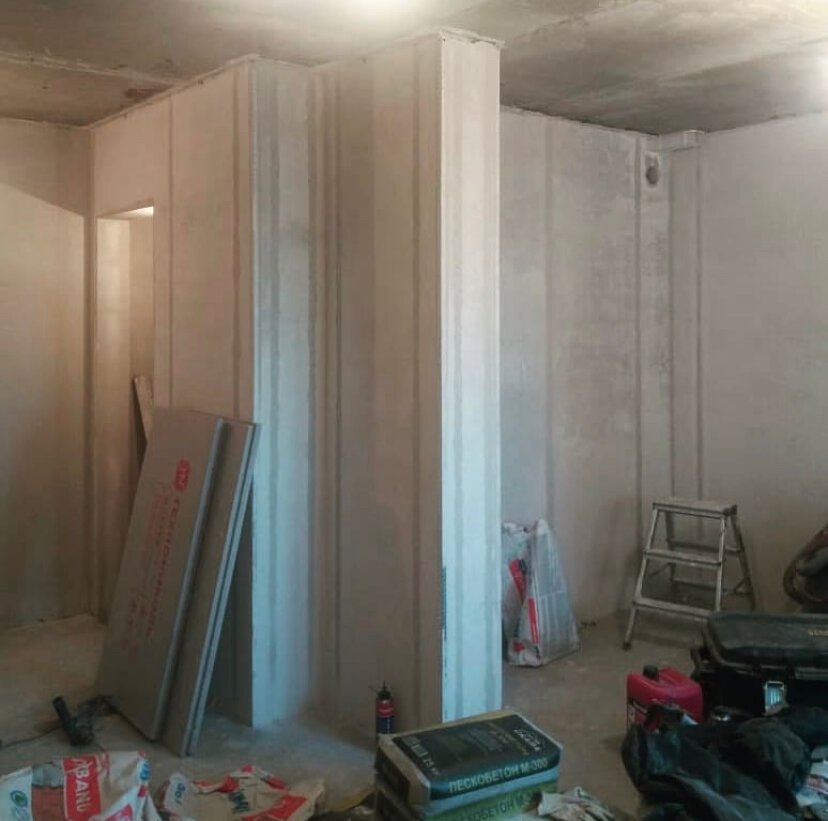 Выравнивание стен по маякам