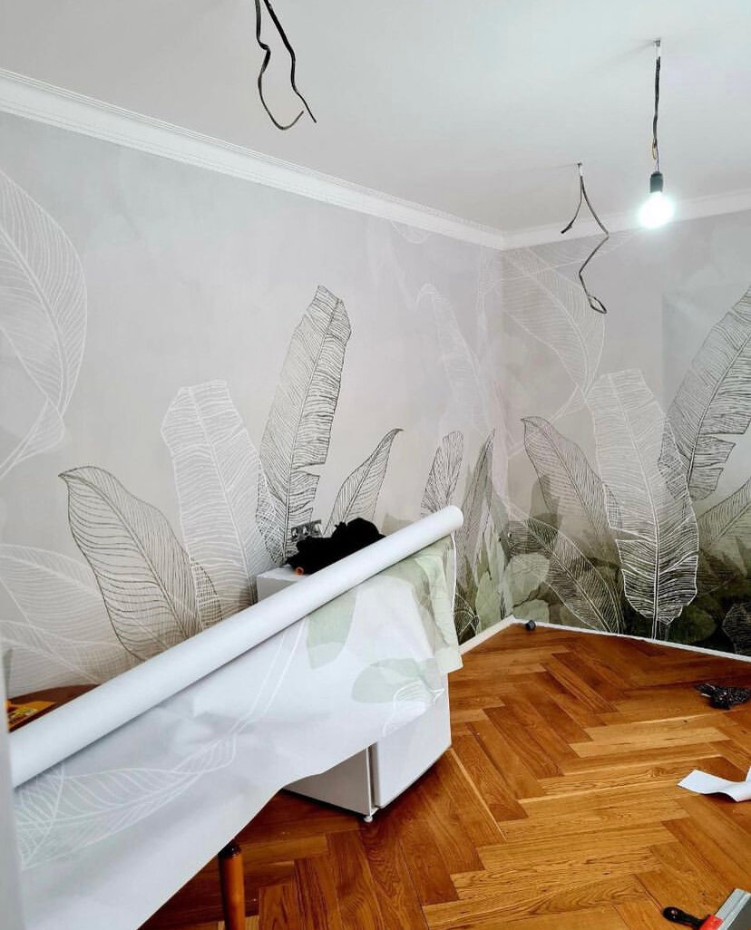 Поклейка обоев