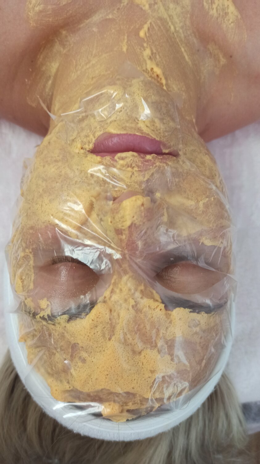альгинатная маска, золотая маска для лица, маски для лица, маска, желтый пилинг для лица