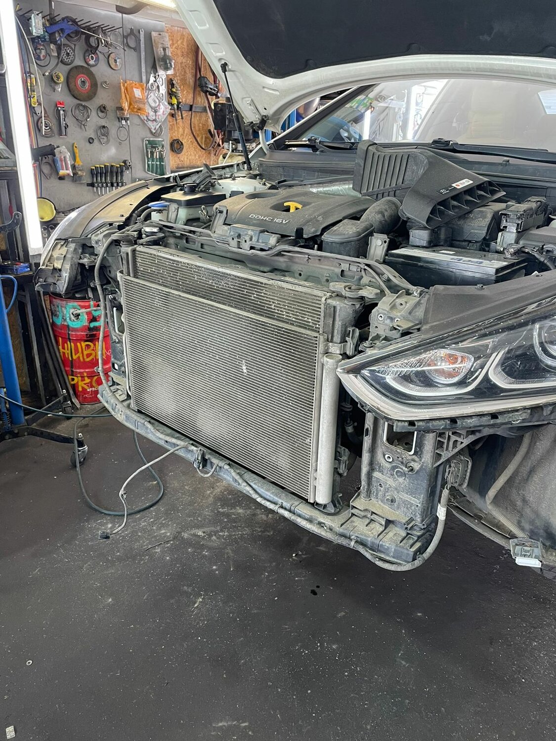 чистка радиатора, радиатор автомобиля, промывка радиатора, радиатор audi a4 b8, мойка радиатора
