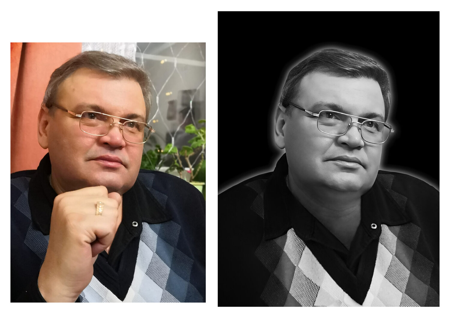 ретушь фотографий, фотография на памятник, мужчина, реставрация фотографий, ретушь для гравировки