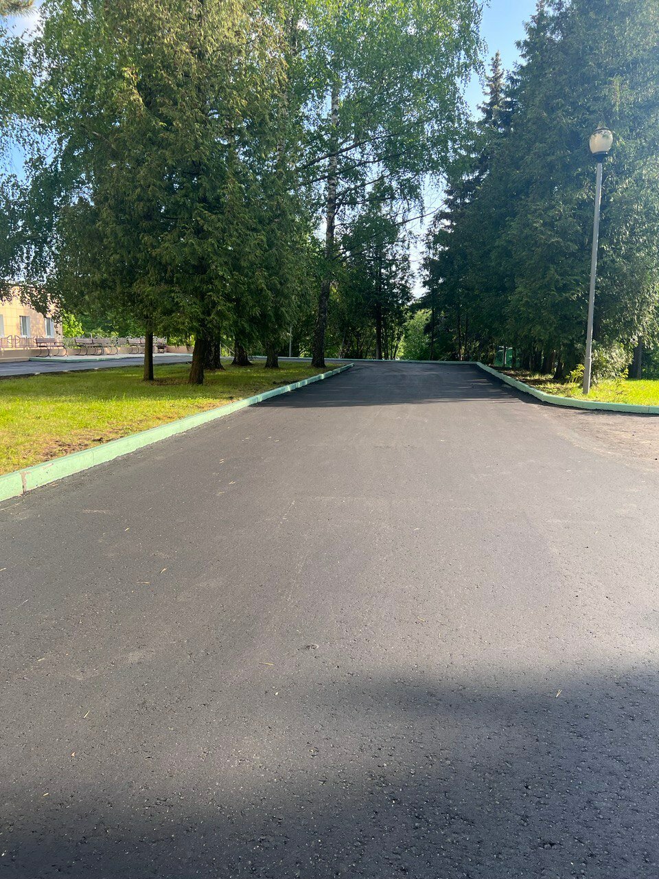 дорога, асфальт, парк, тротуар, дорожное покрытие